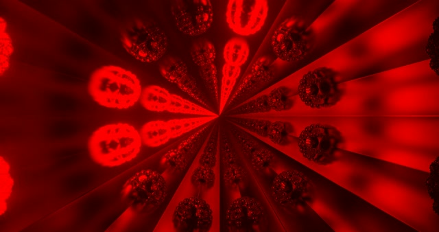 Red Fractal Neon Tunnel 4k uhd 60fps Screensaver Vj Loop