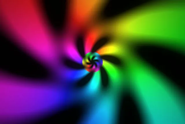 3:2 Surface 60fps Screensaver Neon Tunnel VJ Loop Vibrant Spiral Colors