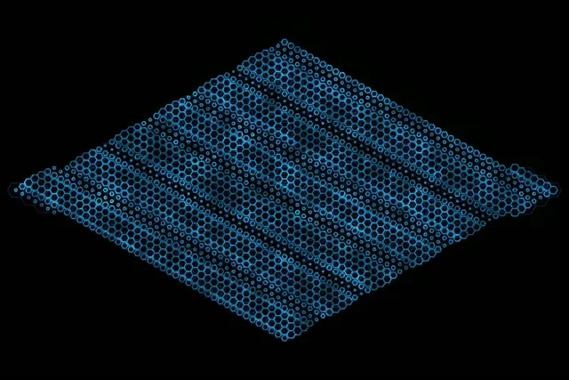 3:2 Surface 60fps Screensaver Neon Tunnel Live Wallpaper Blue Hexagon Modern