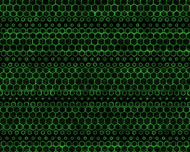 5:4 Industrial 60fps Screensaver Neon Tunnel Live Wallpaper Green Geometric Glow