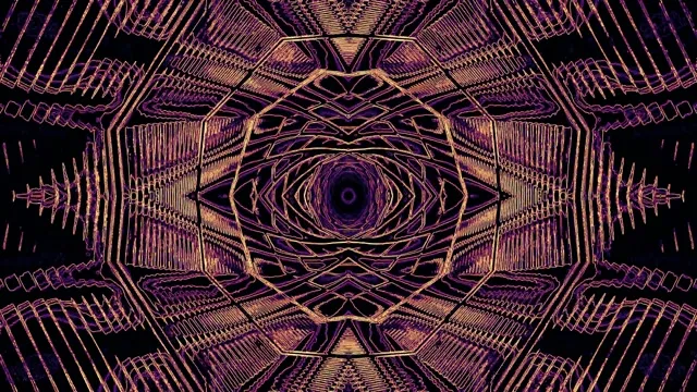 Neon Tunnel Purple Gold Screensaver 4k UHD 60fps VJ Loop screensaver pc