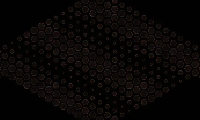 5:3 Wide 60fps Screensaver Neon Tunnel Hexagon Orange Live Wallpaper