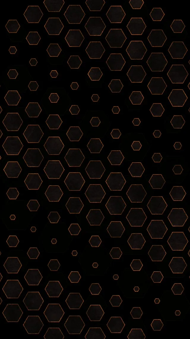 9:16 Reels 60fps Screensaver Neon Tunnel Hexagon VJ Animation Orange Glow
