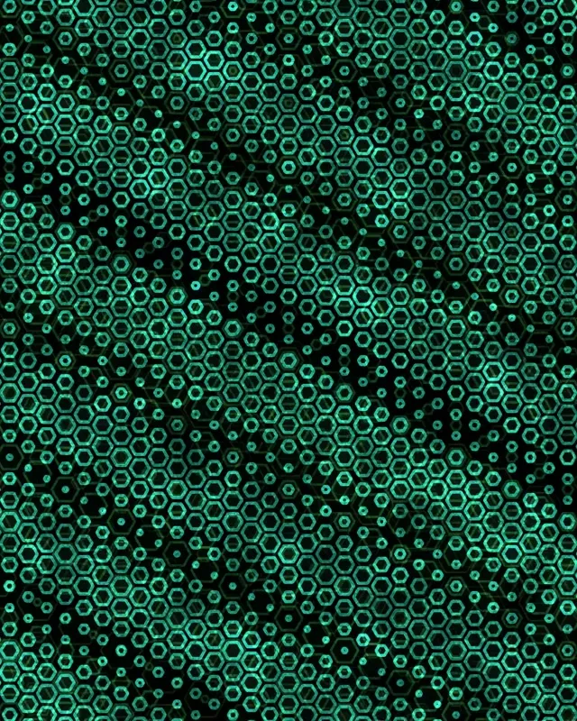 4:5 Instagram 60FPS Cyan Hexagon Kaleidoscope Screensaver | VJ Loop Neon