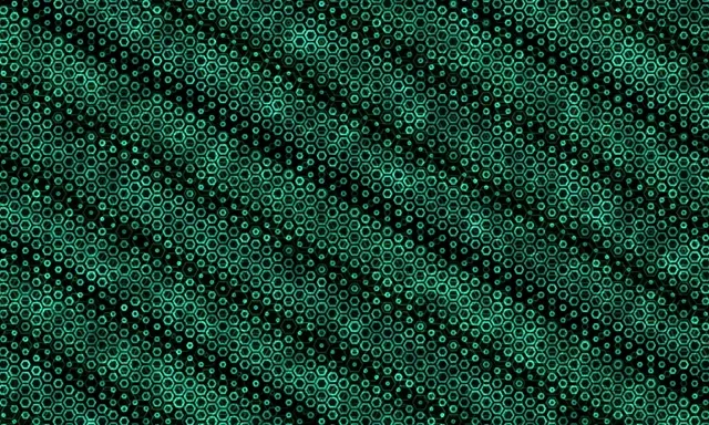 5:3 Wide 60FPS Green Hexagon Grid Screensaver | VJ Animation Background
