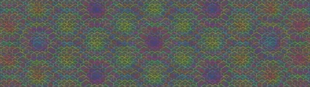 32:9 Super Ultrawide | 60FPS Screensaver Spinning Violet Lime Hexagon VJ Loop