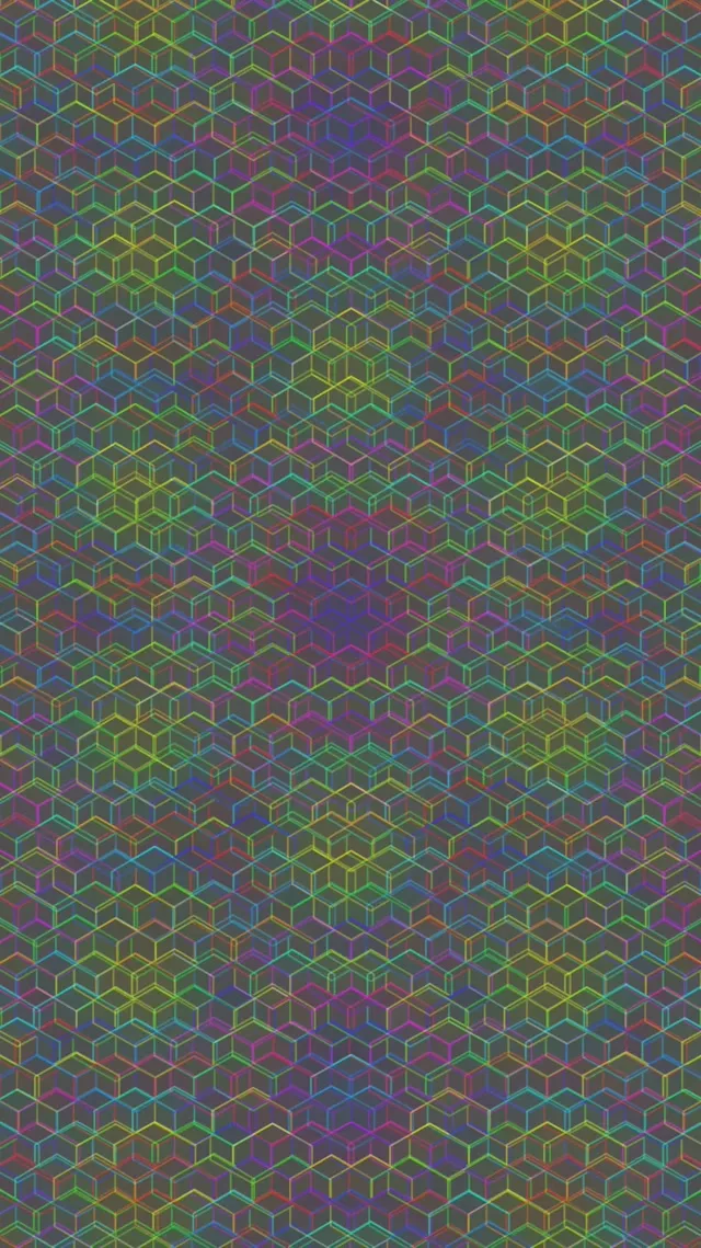 9:16 Reels | 60FPS Screensaver Morphing Purple Cyan Cube VJ Animation