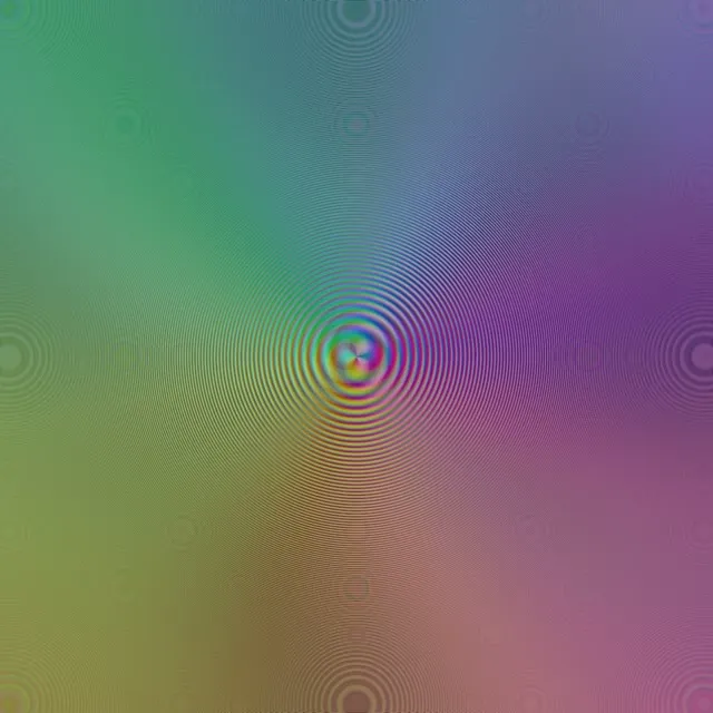 1:1 Square 60FPS Kaleidoscope Concentric Screensaver - Neon VJ Loop Ripple Effect