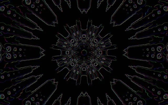 16:10 Macbook Neon Tunnel Screensaver | 60fps Vj Loop Kaleidoscope