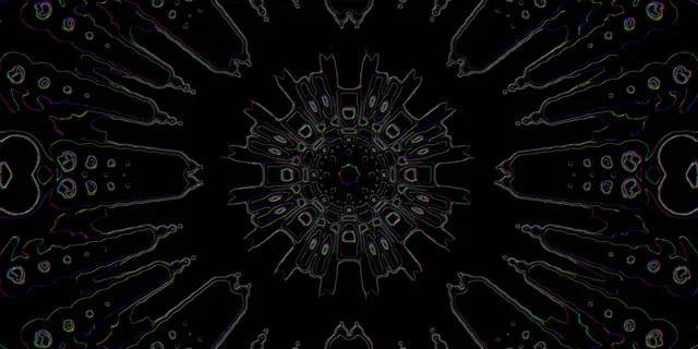 Neon Tunnel Radial Vortex VJ Loop 2:1 Univisium 60fps Screensaver