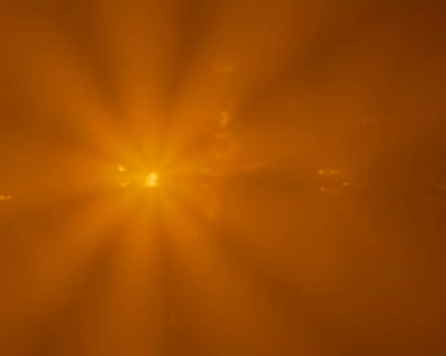 5:4 Industrial Neon Tunnel Screensaver 60fps Golden Light Burst VJ Loop