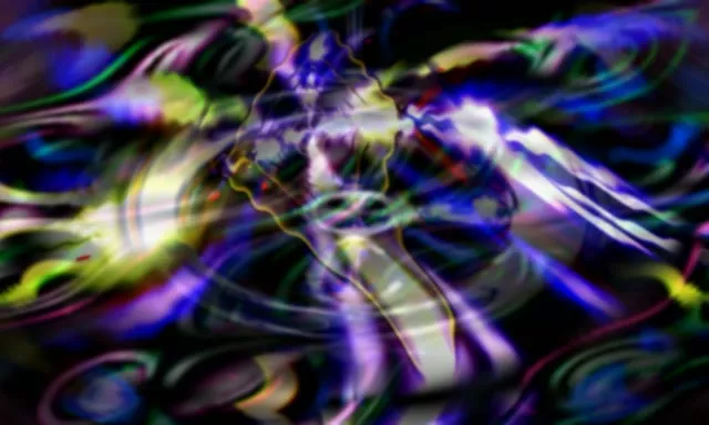 Neon Tunnel VJ Loop 5:3 Wide 60fps Screensaver Spiraling Light Vortex