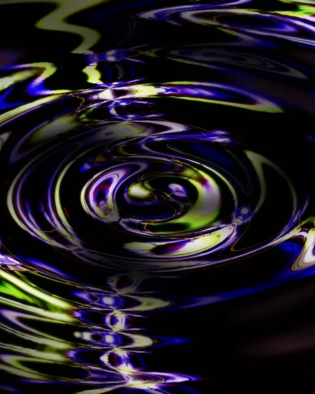 Neon Tunnel VJ Loop 4:5 Instagram 60fps Screensaver Spiraling Purple Yellow Vortex