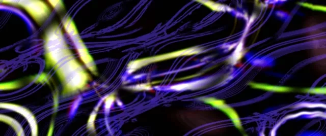 Neon Tunnel VJ Loop 60fps Glowing Streaks 2.39:1 Screensaver