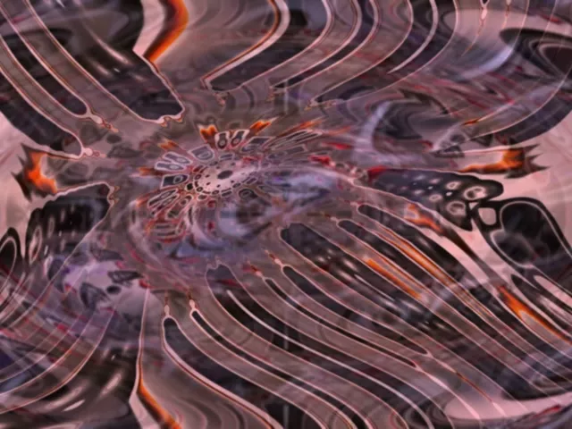 Neon Tunnel VJ Loop 4:3 Classic 60fps Screensaver Pulsating Spiral