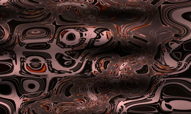 Neon Tunnel Liquid Metal Swirl VJ Loop 5:3 Wide 60fps Screensaver