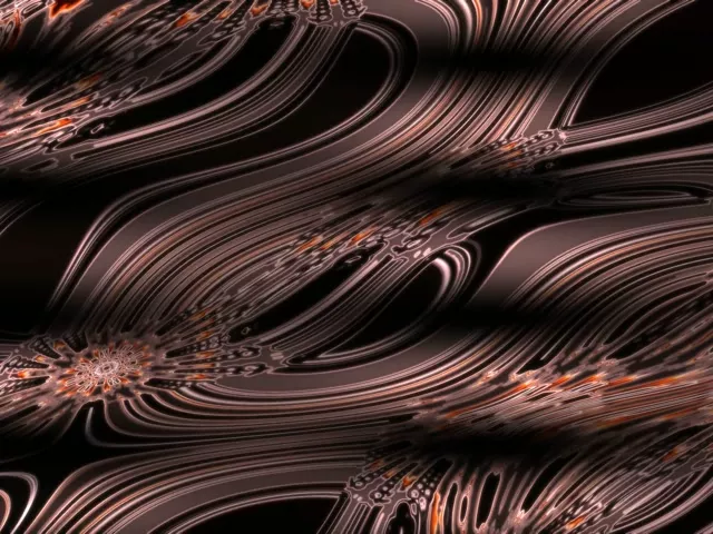 4:3 Classic Neon Tunnel Spiraling Copper Vortex 60fps VJ Loop Screensaver