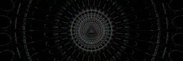 3:1 Neon Tunnel Spiraling Triangle Vortex 60fps VJ Loop Screensaver