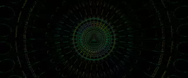 Neon Tunnel Spiraling Vortex VJ Loop 60fps 2.39:1 Cinemascope Screensaver