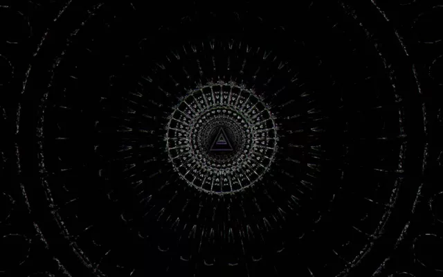 16:10 Macbook 60fps Neon Tunnel Spiraling Triangle Vortex VJ Loop Screensaver