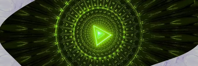 3:1 Triple Wide Neon Tunnel Spiraling Vortex VJ Loop 60fps Screensaver