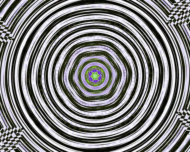 5:4 Industrial Neon Tunnel Spiraling Rings VJ Loop 60fps Screensaver