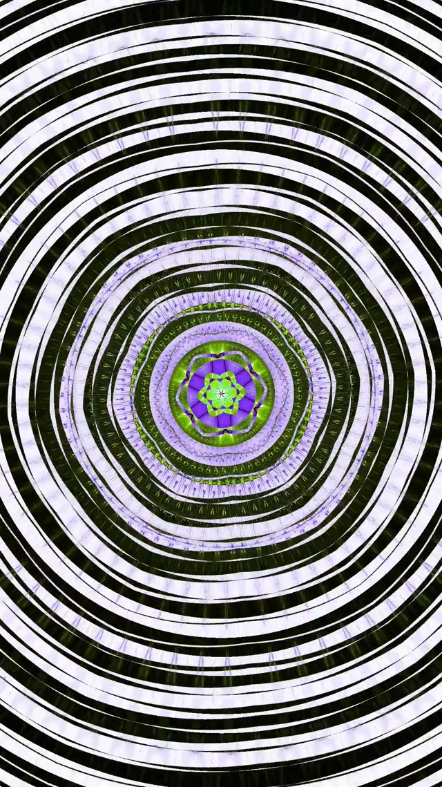 Neon Tunnel Spiraling Kaleidoscope VJ Loop 9:16 Reels 60fps Screensaver