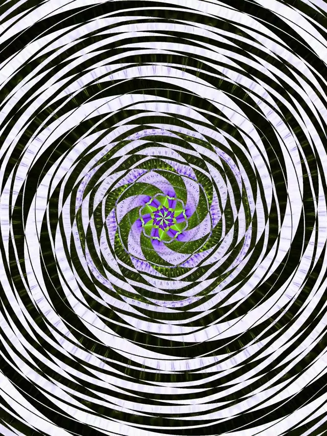 Spiraling Neon Tunnel VJ Loop 3:4 iPad Portrait 60fps Screensaver