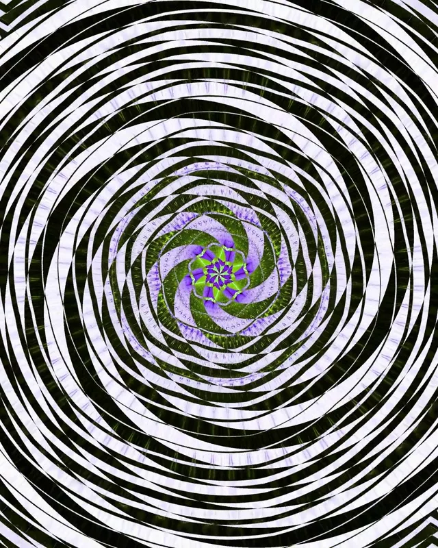 Neon Tunnel Spiraling Kaleidoscope VJ Loop 60fps 4:5 Instagram Screensaver