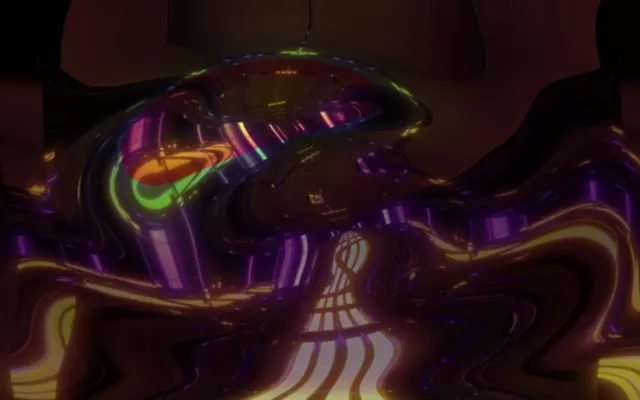 Neon Tunnel VJ Loop 60fps 16:10 Macbook Screensaver Pulsating Purple Spiral