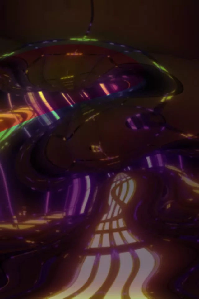 Neon Tunnel VJ Loop 2:3 Portrait 60fps Screensaver Pulsating Spiral