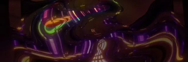 3:1 Triple Wide 60fps Neon Tunnel Screensaver – Pulsating Colorful Vortex VJ Loop