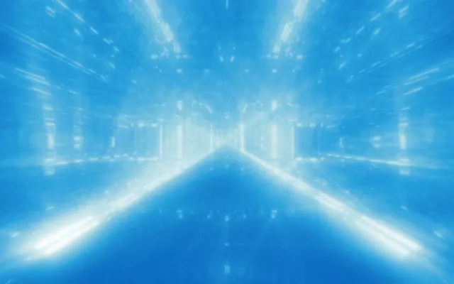 16:10 Macbook Neon Tunnel 60fps Screensaver VJ Loop Blue Light Rays
