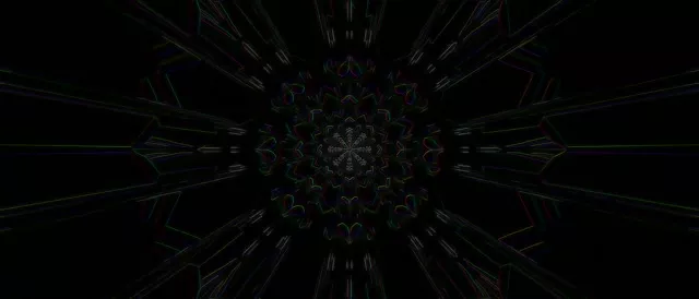 Neon Tunnel Spiraling Diamond Vortex VJ Loop 21:9 Ultrawide 60fps Screensaver