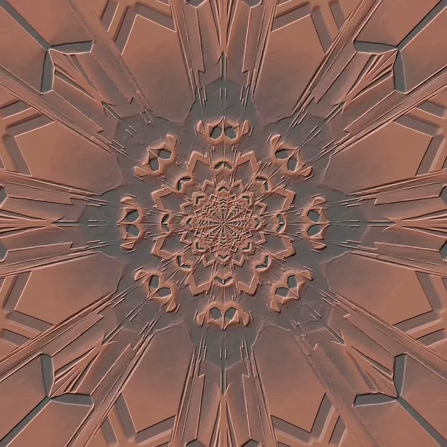 Neon Tunnel Fractal Kaleidoscope 1:1 Square 60fps VJ Loop Screensaver