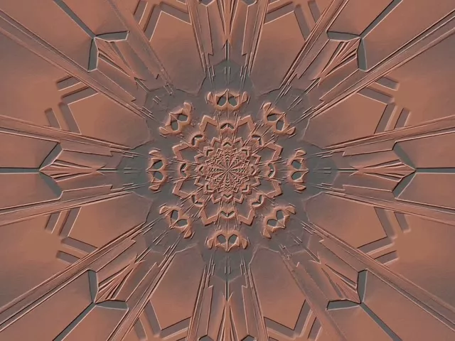 Spiraling Mandala Neon Tunnel 4:3 Classic 60fps Screensaver Loop