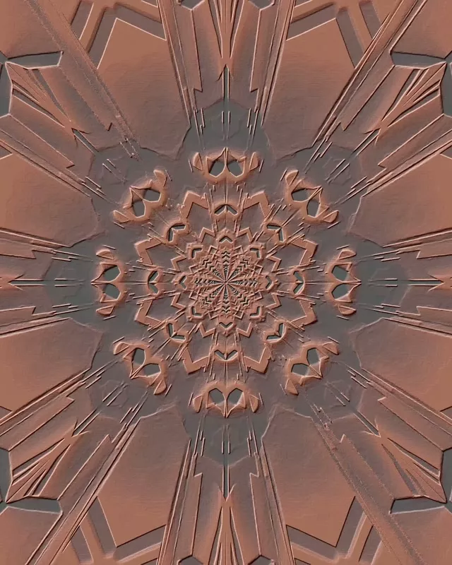 Neon Tunnel Fractal Kaleidoscope 60fps 4:5 Instagram Screensaver VJ Loop