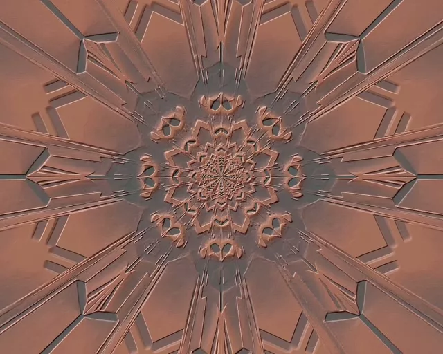 5:4 Industrial Neon Tunnel Fractal Mandala Vortex 60fps Screensaver