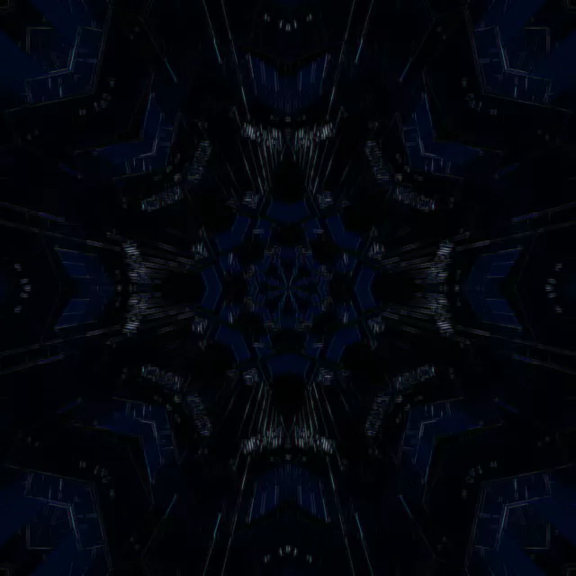 VJ Loop Neon Tunnel Kaleidoscope 1:1 Square 60fps Screensaver
