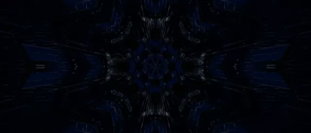 Neon Tunnel Pulsating Blue Vortex VJ Loop 21:9 Ultrawide 60fps Screensaver
