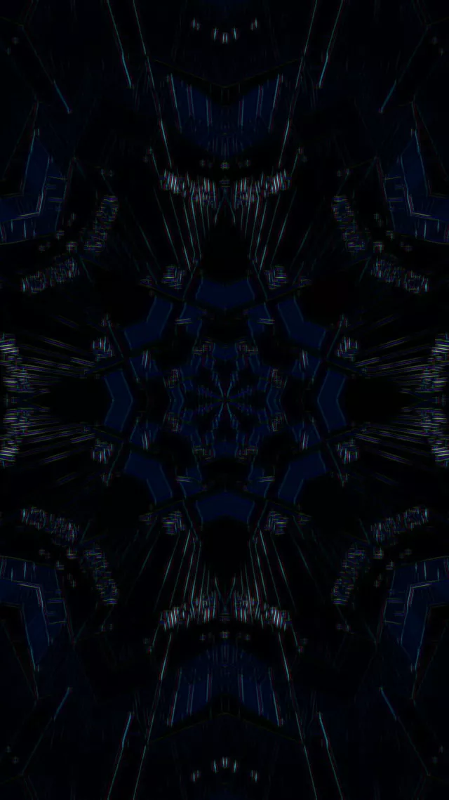 9:16 Reels Neon Tunnel 60fps Screensaver - Blue Digital Vortex VJ Loop