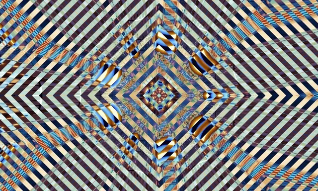 Hypnotic Neon Tunnel Diamond Vortex VJ Loop 60fps 5:3 Wide Screensaver