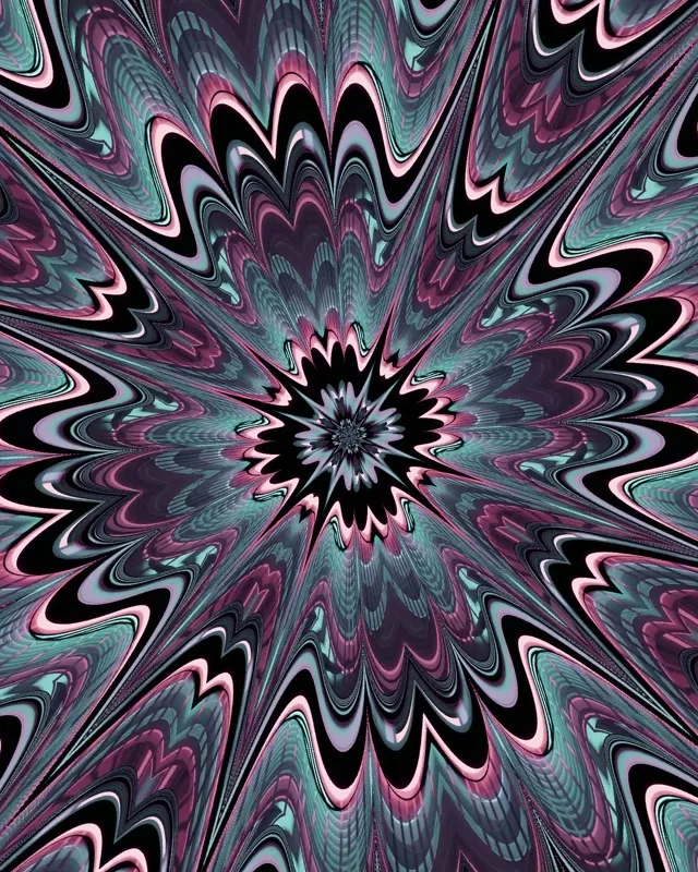 Neon Tunnel Fractal Kaleidoscope Burst VJ Loop 4:5 Instagram 60fps Screensaver
