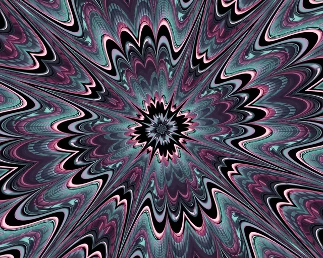 5:4 Industrial Neon Tunnel Kaleidoscope Burst VJ Loop 60fps Screensaver