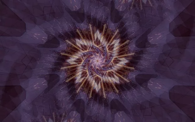 Spiraling Neon Tunnel VJ Loop 60fps 16:10 Macbook Screensaver