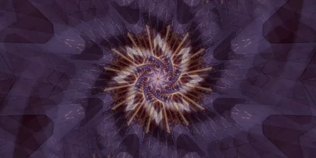 Spiraling Purple Neon Tunnel VJ Loop 60fps 2:1 Univisium Screensaver