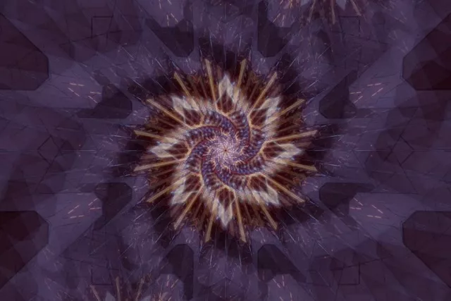 Spiraling Purple Neon Tunnel VJ Loop 60fps 3:2 Screensaver