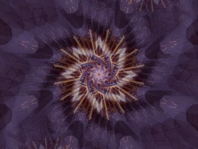 Spiraling Purple Neon Tunnel VJ Loop 60fps 4:3 Classic Screensaver