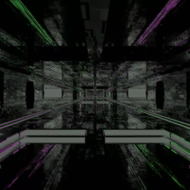 Neon Tunnel VJ Loop 1:1 Square 60fps Screensaver Pulsating Grid
