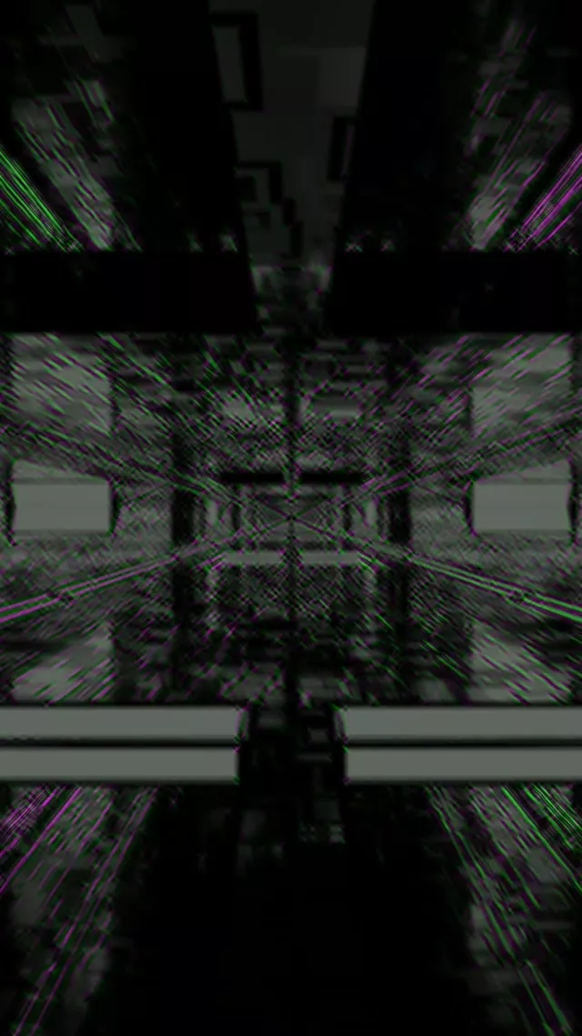 Neon Tunnel VJ Loop 9:16 Reels 60fps Screensaver Purple Grid